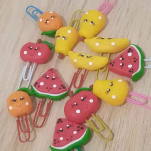 Clips Frutinhas de Biscuit Pacote com Dez