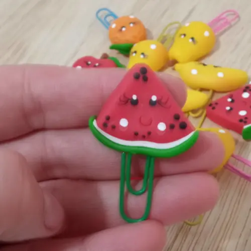 Clips Frutinhas de Biscuit Pacote com Dez