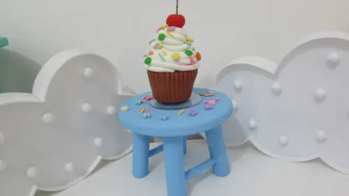 Cupcake Vela de Biscuit