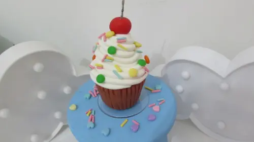 Cupcake Vela de Biscuit