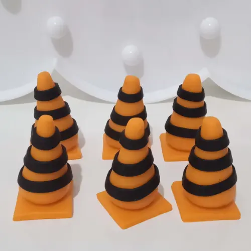 Cone de Biscuit para Lembrancinhas Tema Obra ou Construção