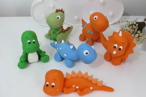 Dinossauro Decorativo para Festa Infantil Seis Peças