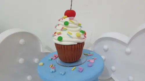 Cupcake Vela de Biscuit