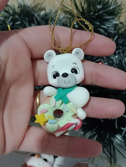 Enfeite de Árvore de Natal de Biscuit