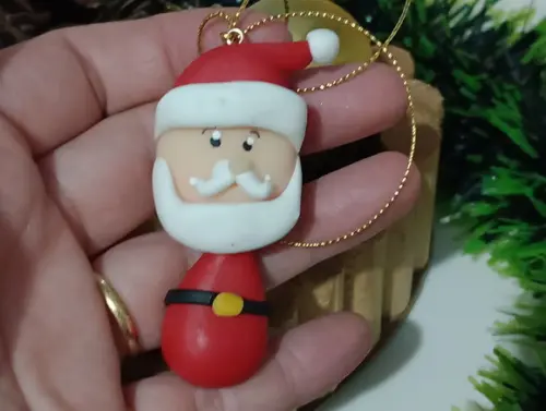 Enfeite Natalino de Biscuit Kit Seis Peças