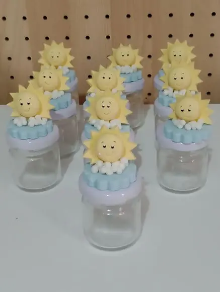 Kit 50 Mini Potinhos Solzinho