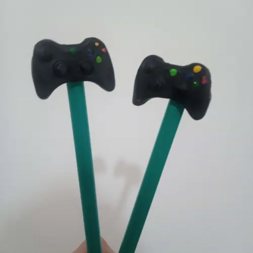 Lápis com Ponteira Tema Vídeo Game de Biscuit