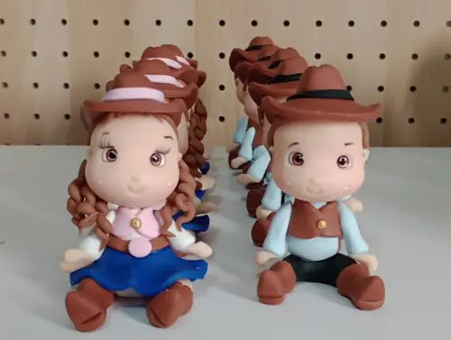 Lembrancinha Boiadeira e Cowboy Festa Country Biscuit