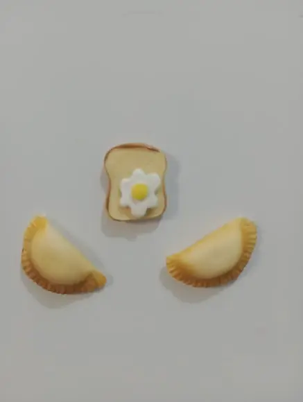 Lembrancinha Chá de Cozinha Ímã de Geladeira Pão com Ovo