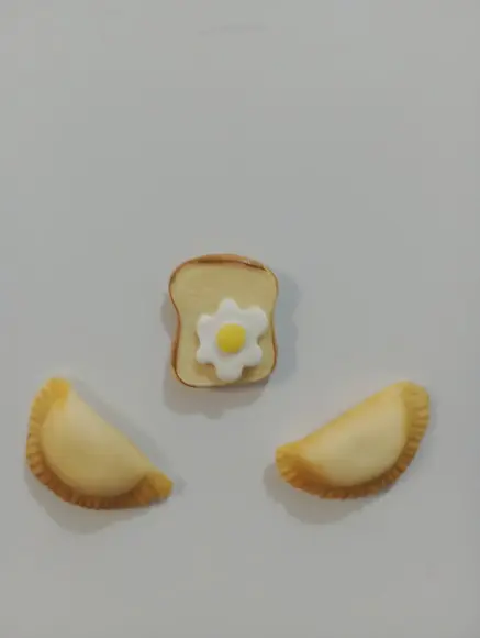 Lembrancinha Chá de Cozinha Ímã de Geladeira Pão com Ovo