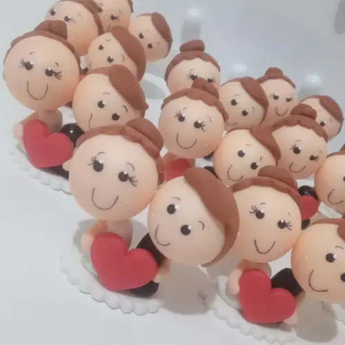 Lembrancinha de Casamento Clássica de Biscuit