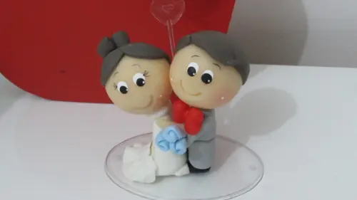 Lembrancinha de Casamento de Biscuit