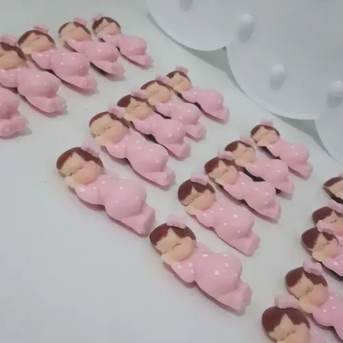 Lembrancinha de Maternidade Menina Biscuit