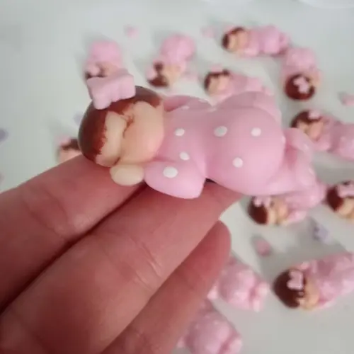 Lembrancinha de Maternidade Menina Biscuit