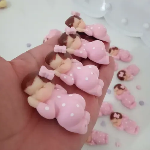 Lembrancinha de Maternidade Menina Biscuit