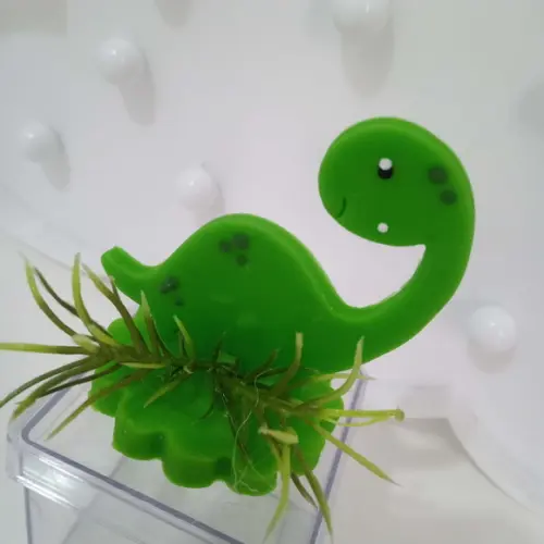 Lembrancinha Dinossauro de Biscuit na Caixinha de Acrílico