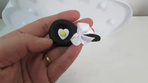 Lembrancinha Frigideira de Biscuit Chá de Cozinha