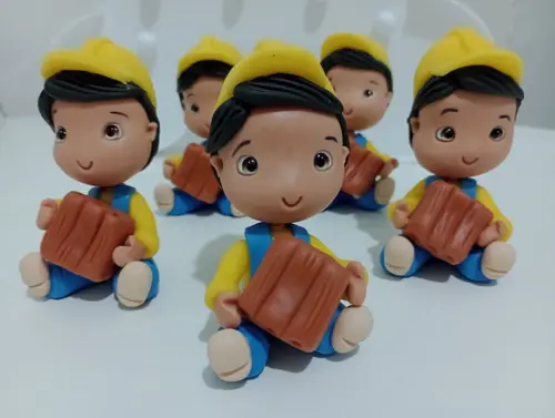 Lembrancinhas Menino Construtor de Bscuit