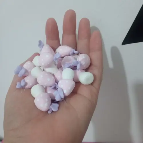 Mini Aplique Cogumelo com Borboleta de Biscuit