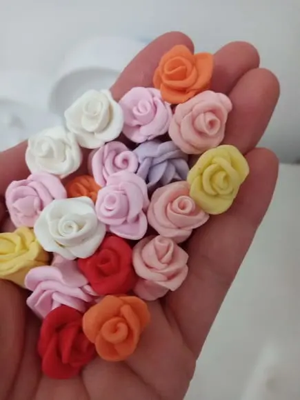 Mini Aplique Rosa de Biscuit