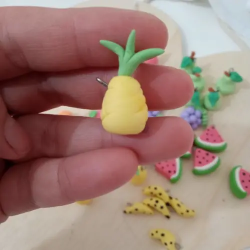 Mini Pingente Frutas de Biscuit Candy Collor
