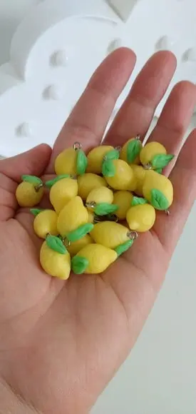 Mini Pingente Limão para Cozinha Lembrancinhas ou Convites