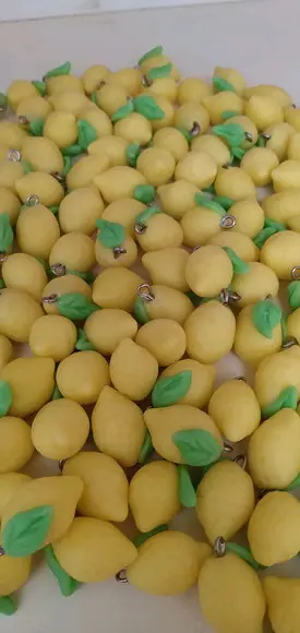 Mini Pingente Limão para Cozinha Lembrancinhas ou Convites