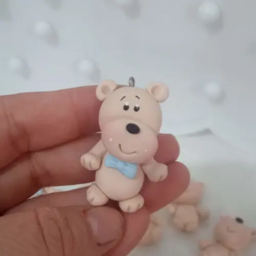 Pingente Ursinho Lembrancinha Chá Revelação