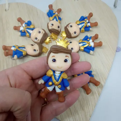 Ponteira de Lápis ou Aplique Príncipe de Biscuit