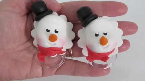 Porta Guardanapo de Natal Boneco de Neve de Biscuit