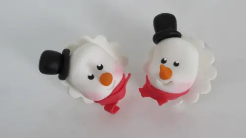 Porta Guardanapo de Natal Boneco de Neve de Biscuit