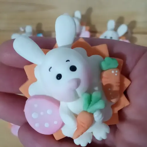 Porta Guardanapo Coelho de Biscuit