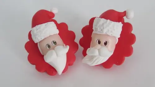 Porta Guardanapo de Natal Papai Noel de Biscuit