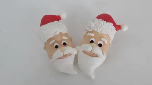 Porta Guardanapo de Natal Papai Noel de Biscuit