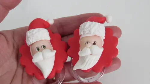 Porta Guardanapo de Natal Papai Noel de Biscuit