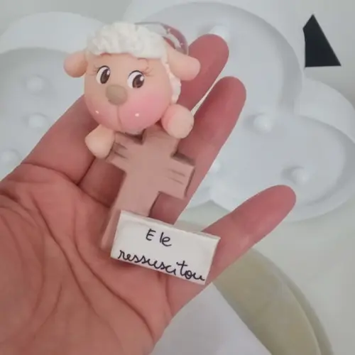 Porta Guardanapo Ovelha de Biscuit
