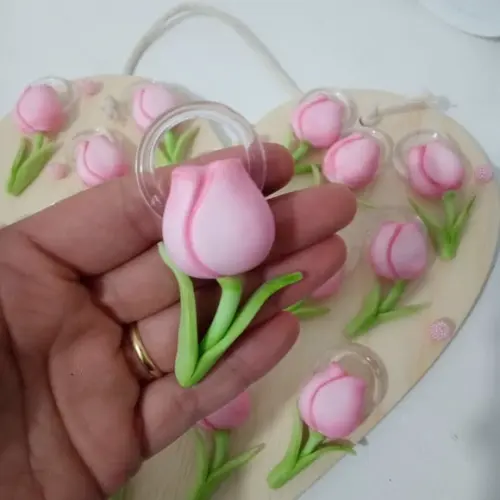 Porta Guardanapo Tulipa de Biscuit