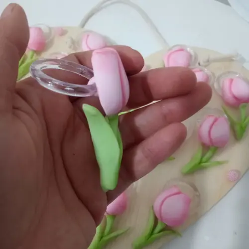 Porta Guardanapo Tulipa de Biscuit
