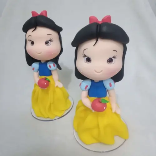 Princesas Decorativas para Festa Infantil Kit Cinco Peças