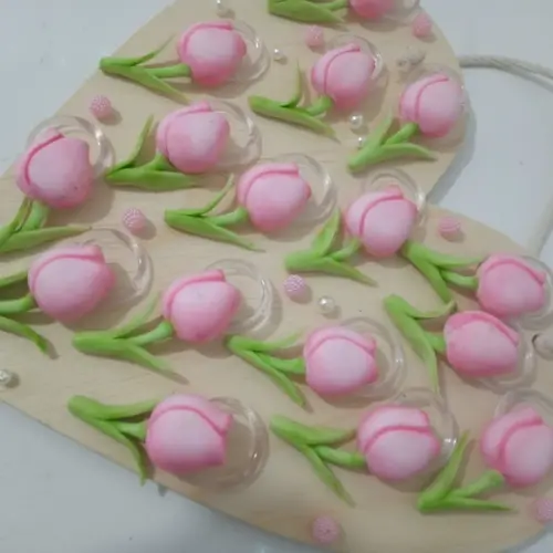 Porta Guardanapo Tulipa de Biscuit
