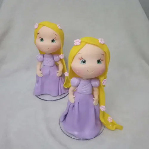 Princesas Decorativas para Festa Infantil Kit Cinco Peças