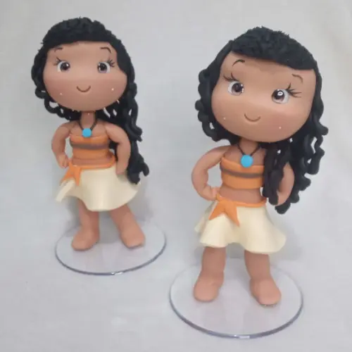 Princesas Decorativas para Festa Infantil Kit Cinco Peças