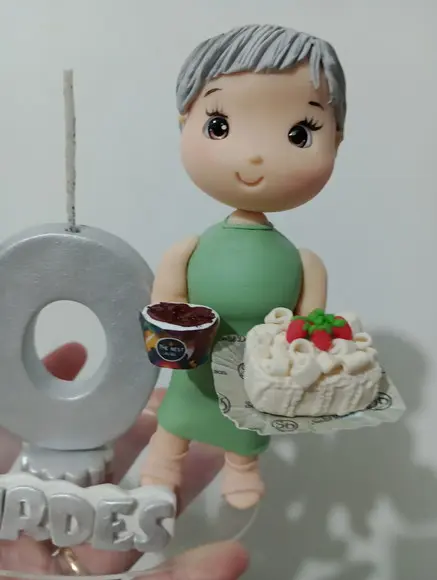 Topo de Bolo 70 Anos de Biscuit Festa Adulto