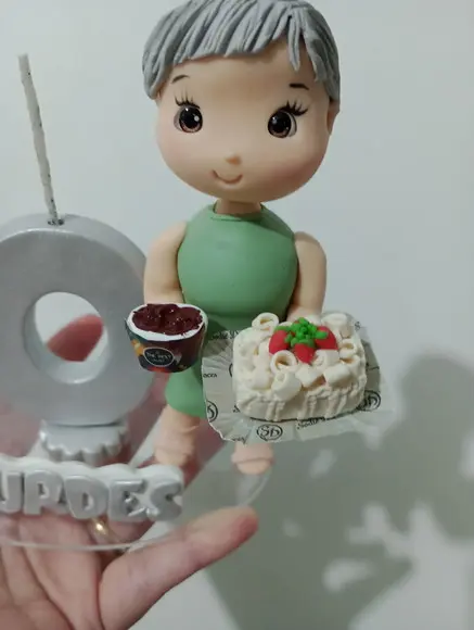 Topo de Bolo 70 Anos de Biscuit Festa Adulto