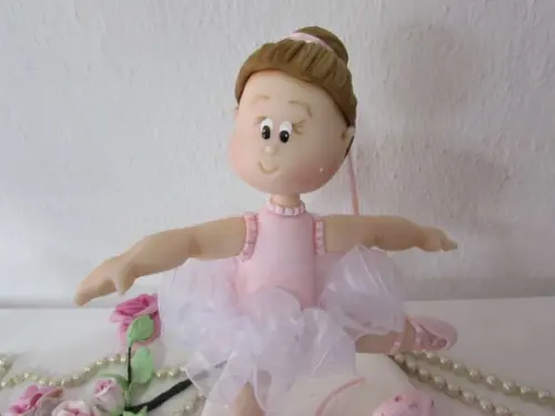 Topo de Bolo Bailarina