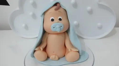 Topo de Bolo Bebê Peladinho