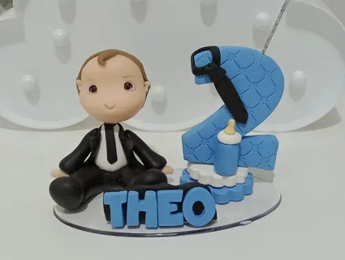 Topo de Bolo Chefinho de Biscuit com Nome