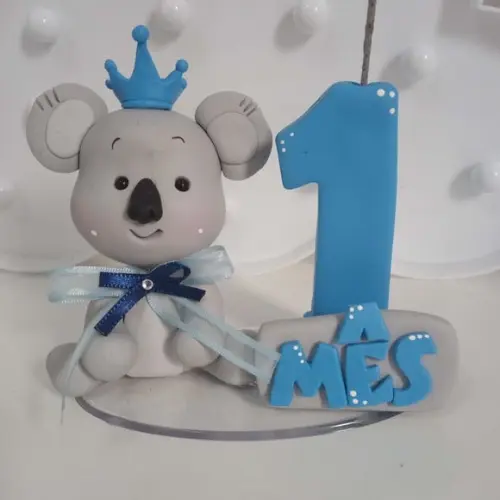 Topo de Bolo Coala para Mesversário