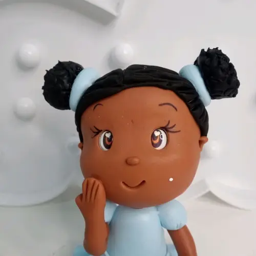 Topo de Bolo de Biscuit para Menina