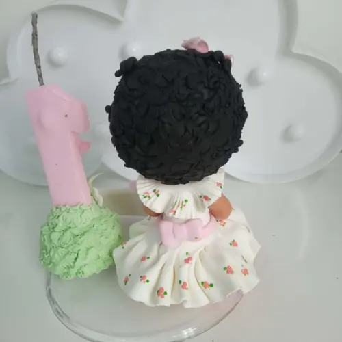 Topo de Bolo Jardim Encantado Menina